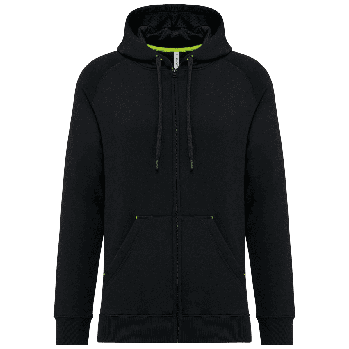 Unisex ritsjack met capuchon