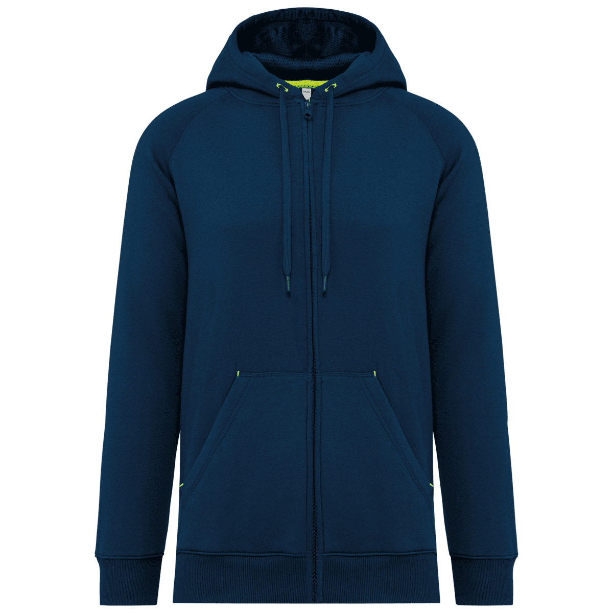 Unisex ritsjack met capuchon
