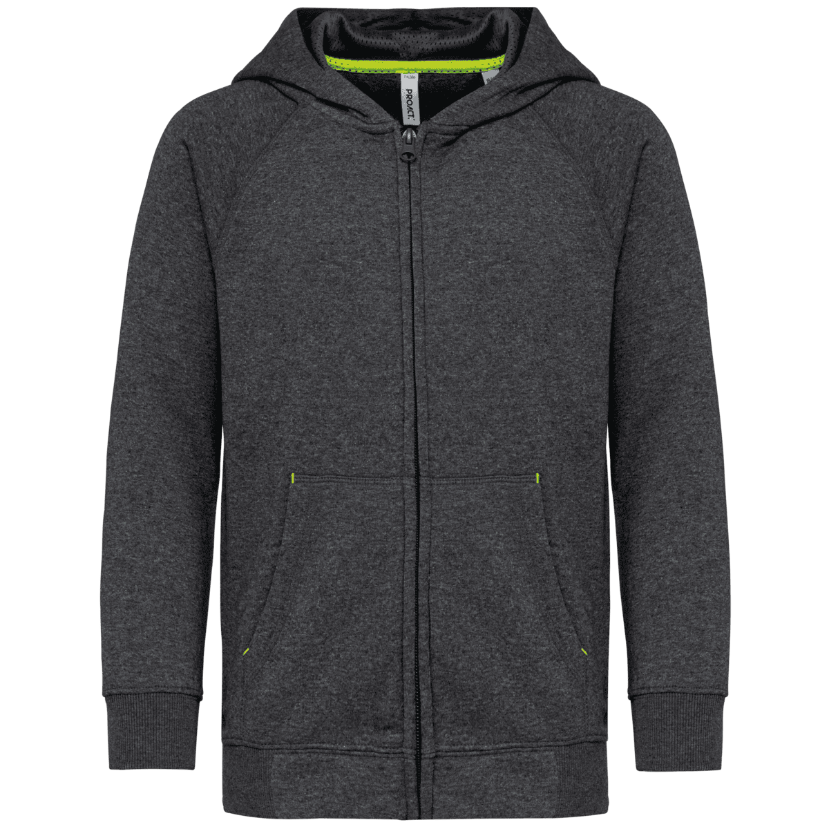 Kinder fleece hoodie met rits