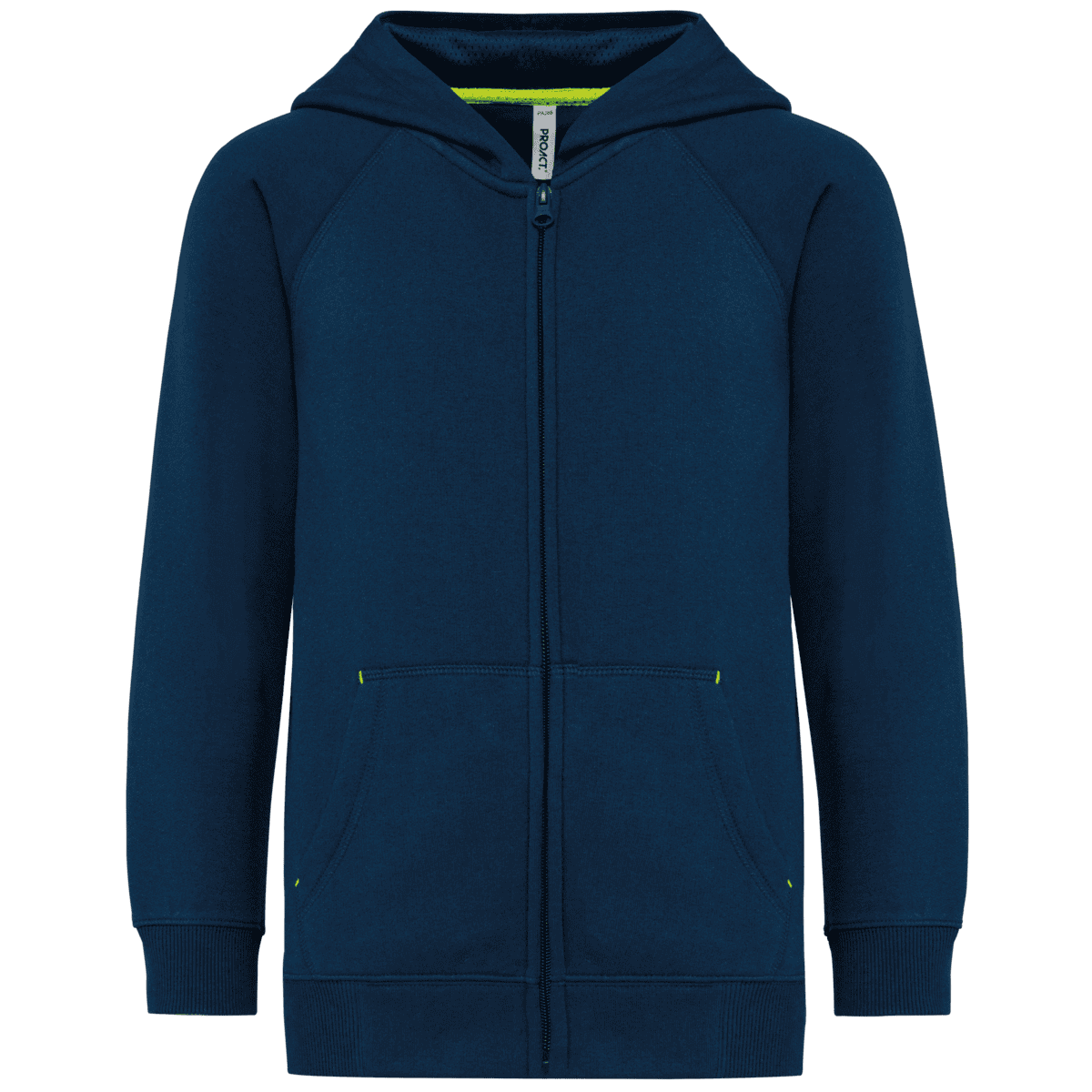 Kinder fleece hoodie met rits