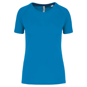 Gerecycled damessport-T-shirt met ronde hals