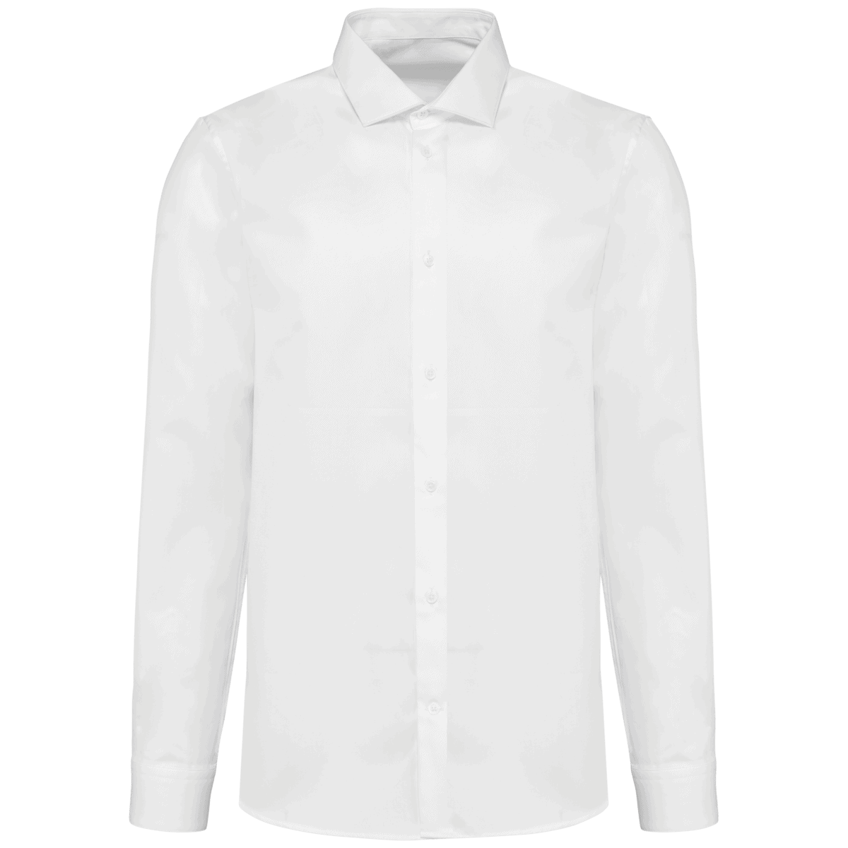Herenoverhemd van twill met lange mouwen