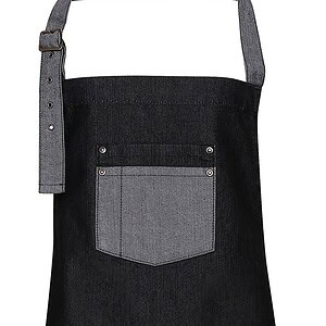 Domain - Contrast denim halterschort