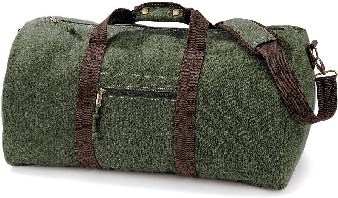 Vintage canvas weekendtas