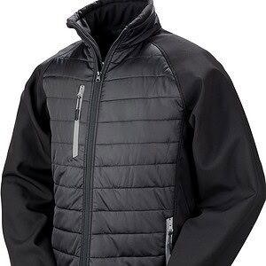 Black compass gewatteerde softshelljas