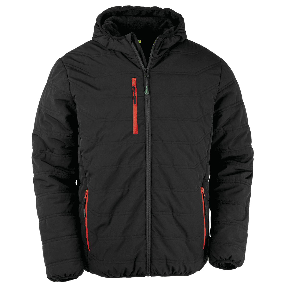 Gewatteerd gerecycled jasje black compass
