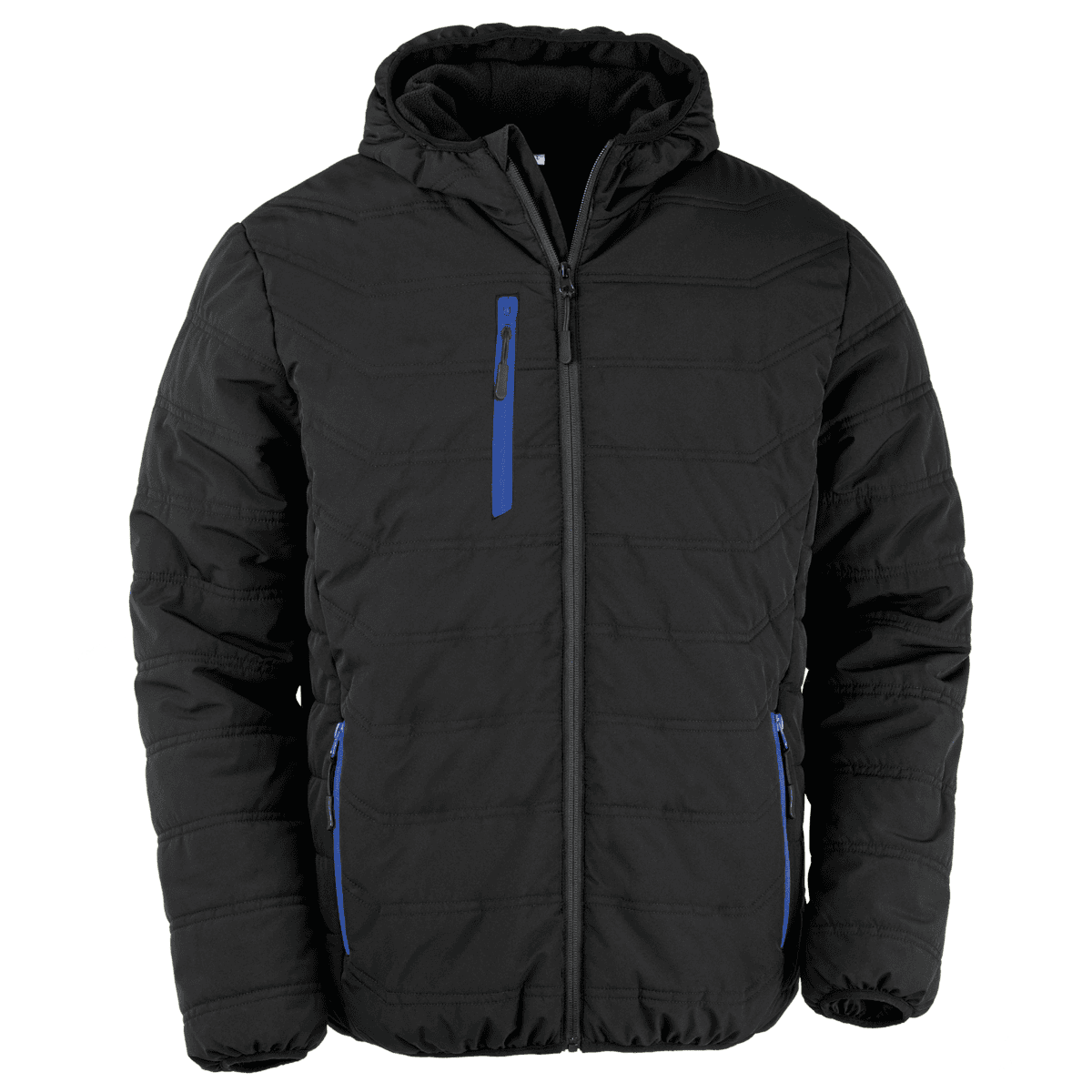 Gewatteerd gerecycled jasje black compass