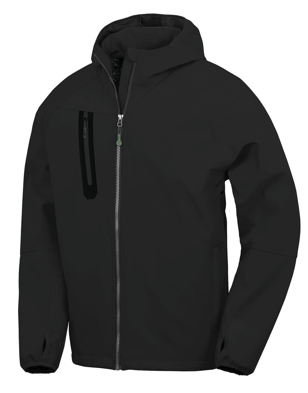 Gerecycled 3-laags unisex softshell jacket met capuchon. - Afbeelding 3