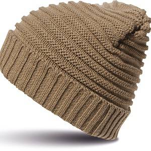 Braided knit hat