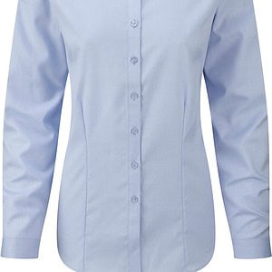 Ladies Long Sleeve Herringbone Shirt