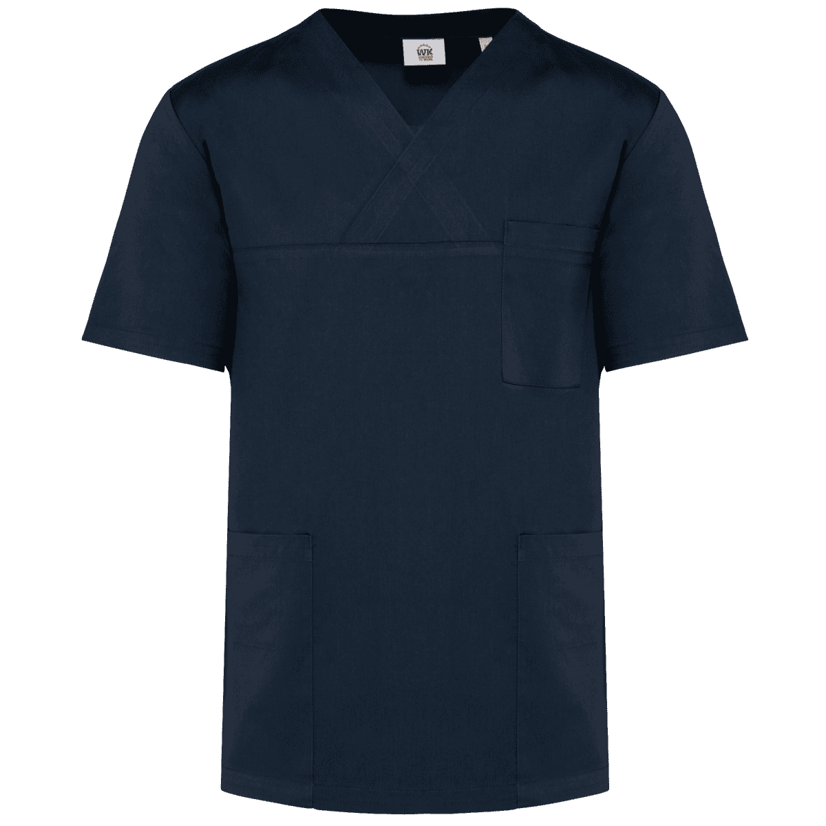 Unisex tuniek met korte mouwen in polykatoen
