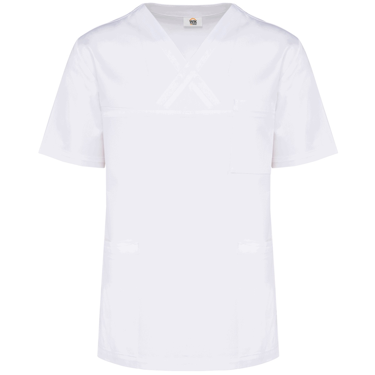 Unisex tuniek met korte mouwen in polykatoen