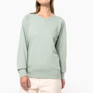 Damessweater BIO ronde hals raglanmouwen