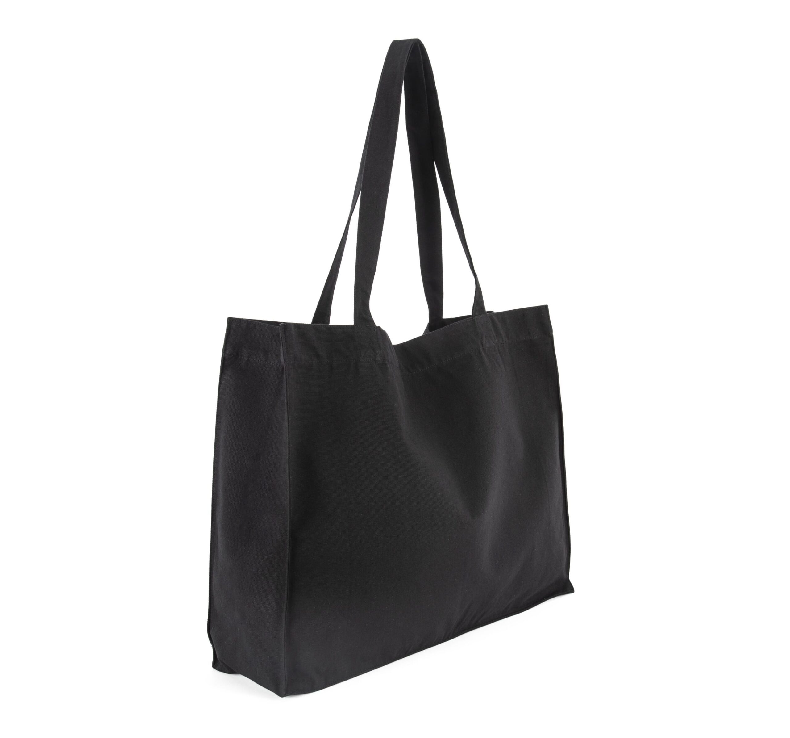 Grote shopper van gerecycled katoen.