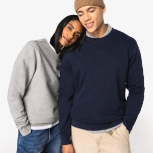 Ecologische uniseks sweater met ronde hals