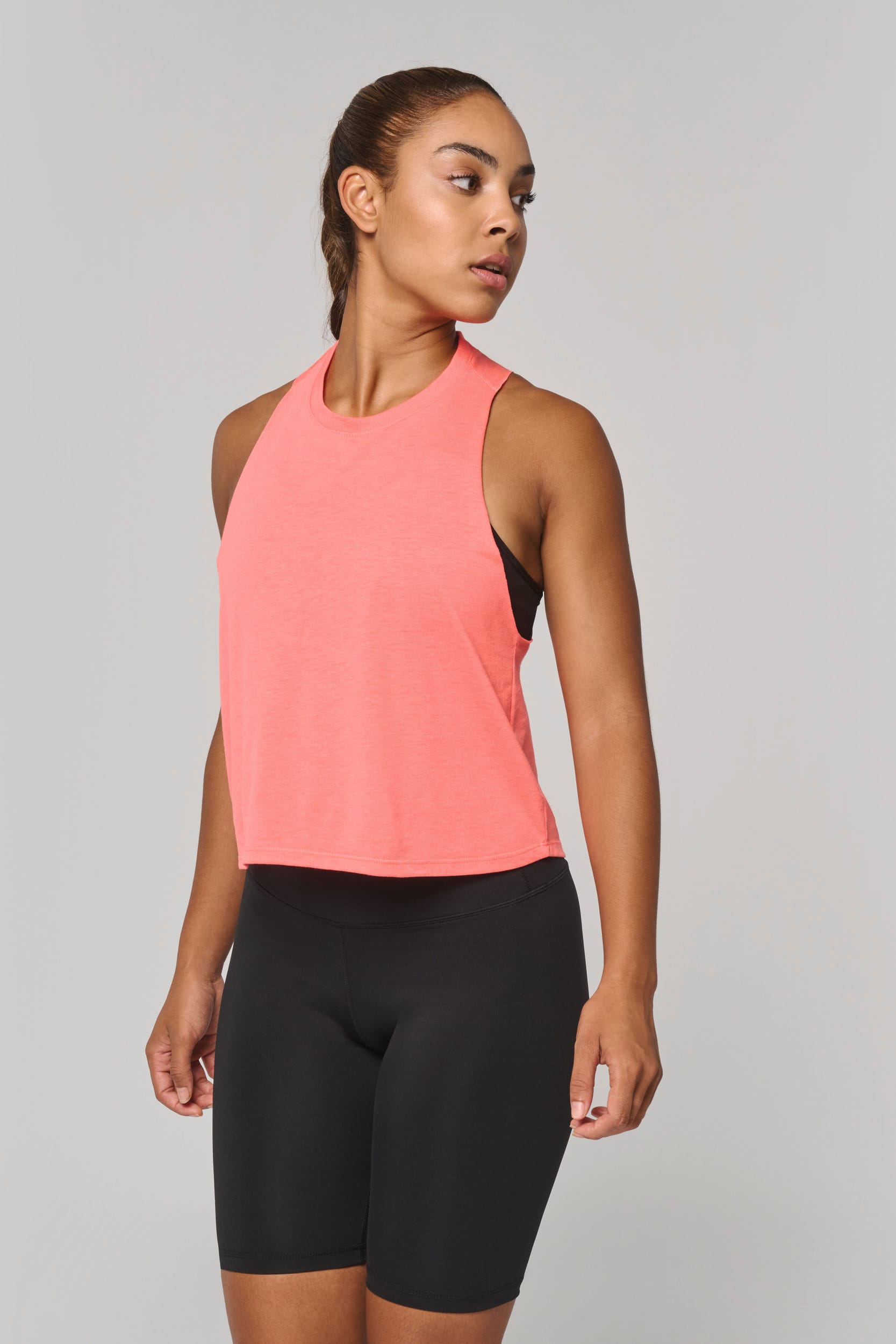 Dames triblend croptop