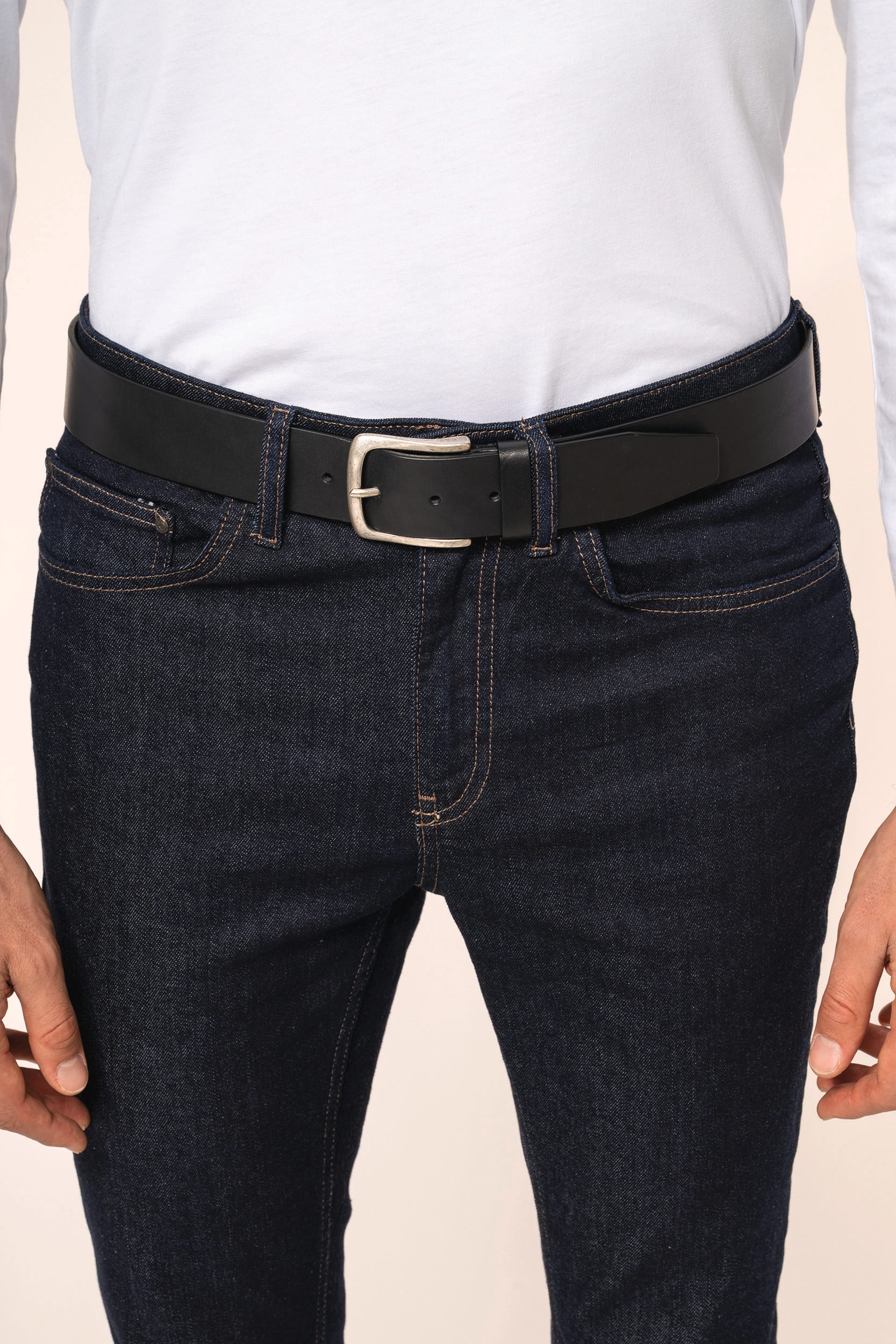 Vintage lederen herenriem