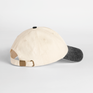Compacte vintage cap met contrasterende klep