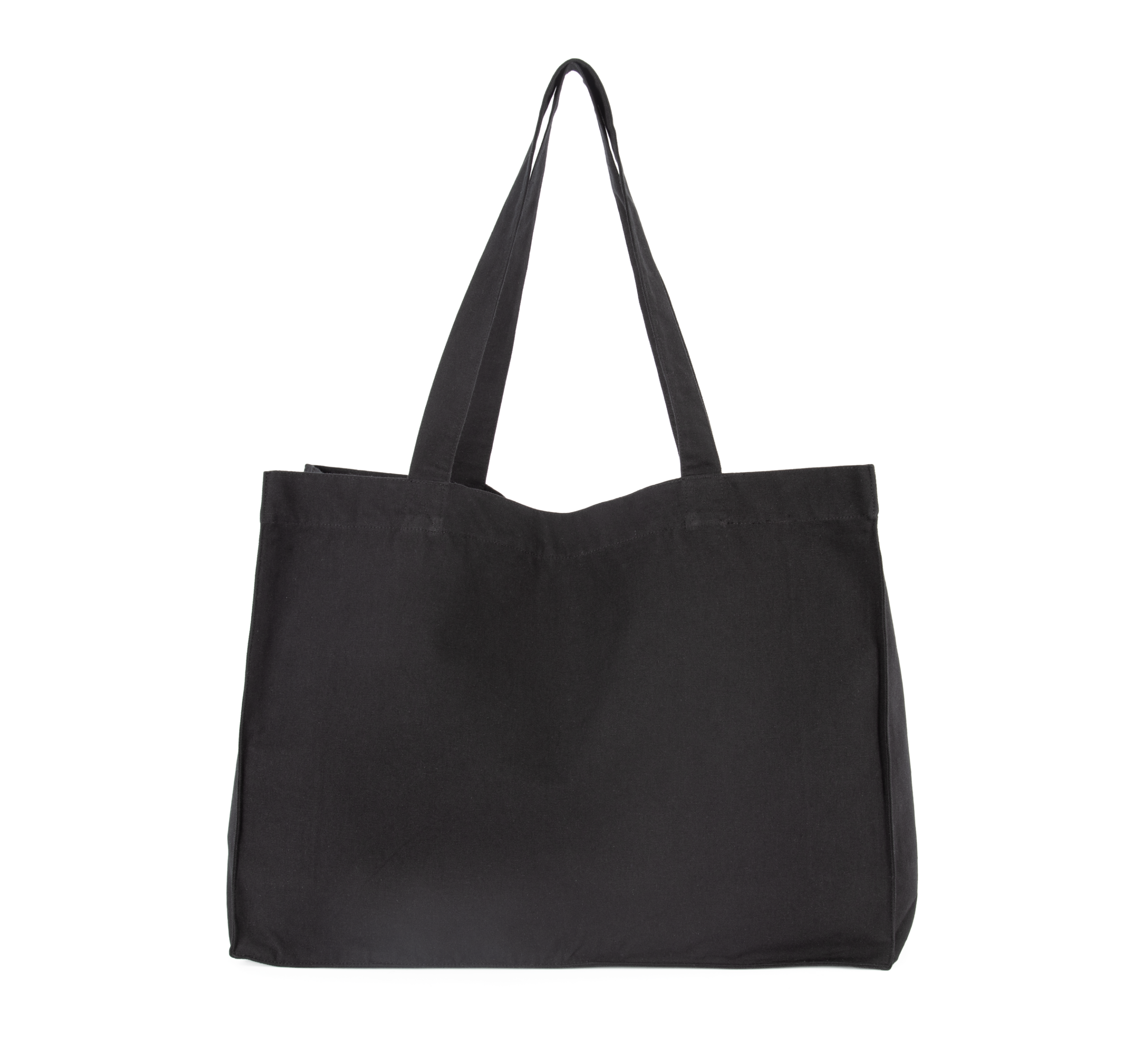 Grote shopper van gerecycled katoen.