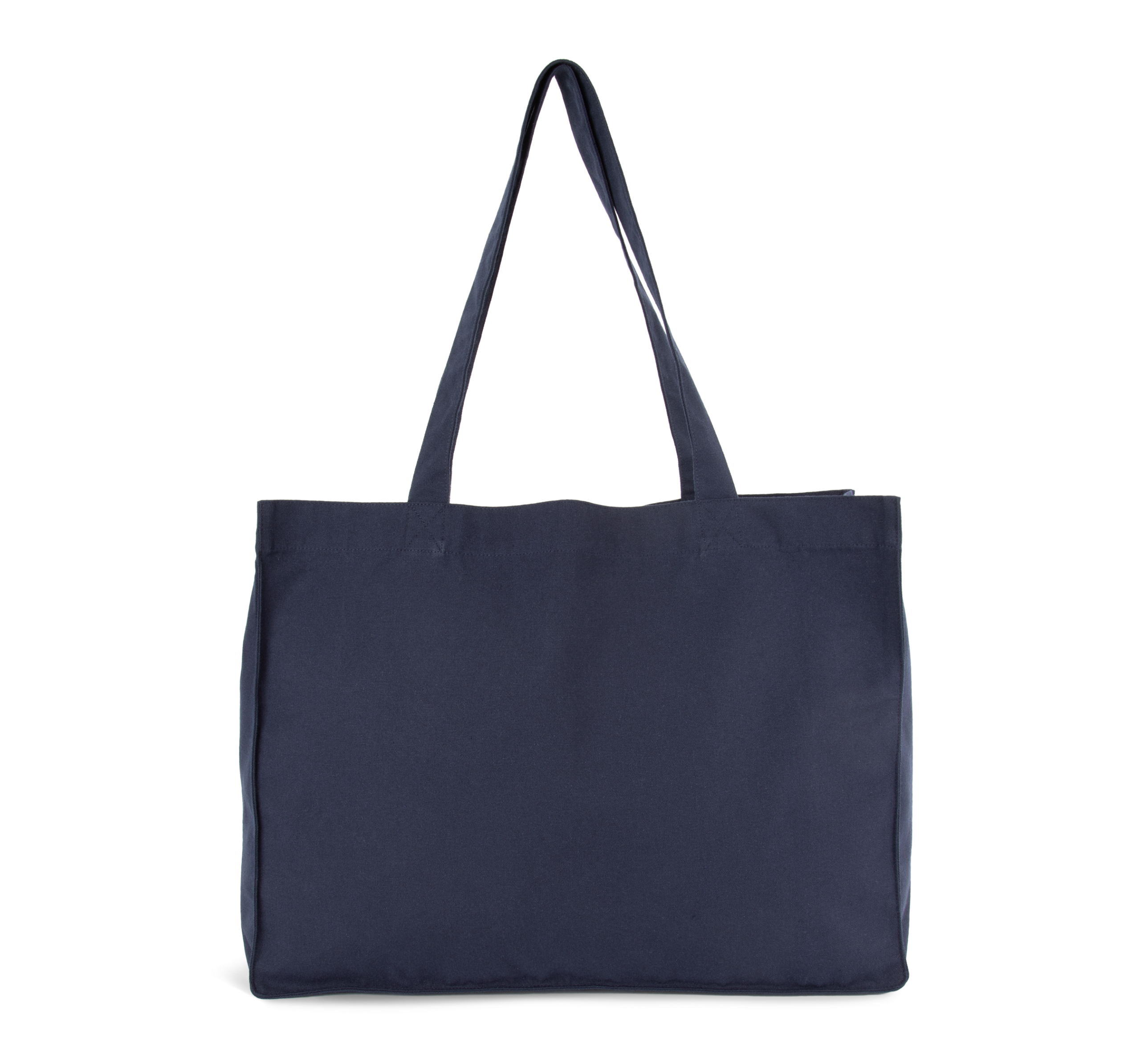 Grote shopper van gerecycled katoen.