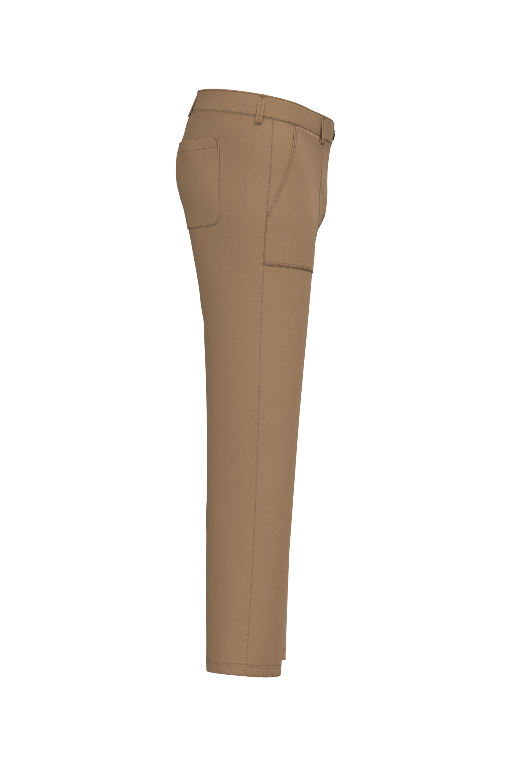 Heren utility broek met verwassen look van ecologisch materiaal
