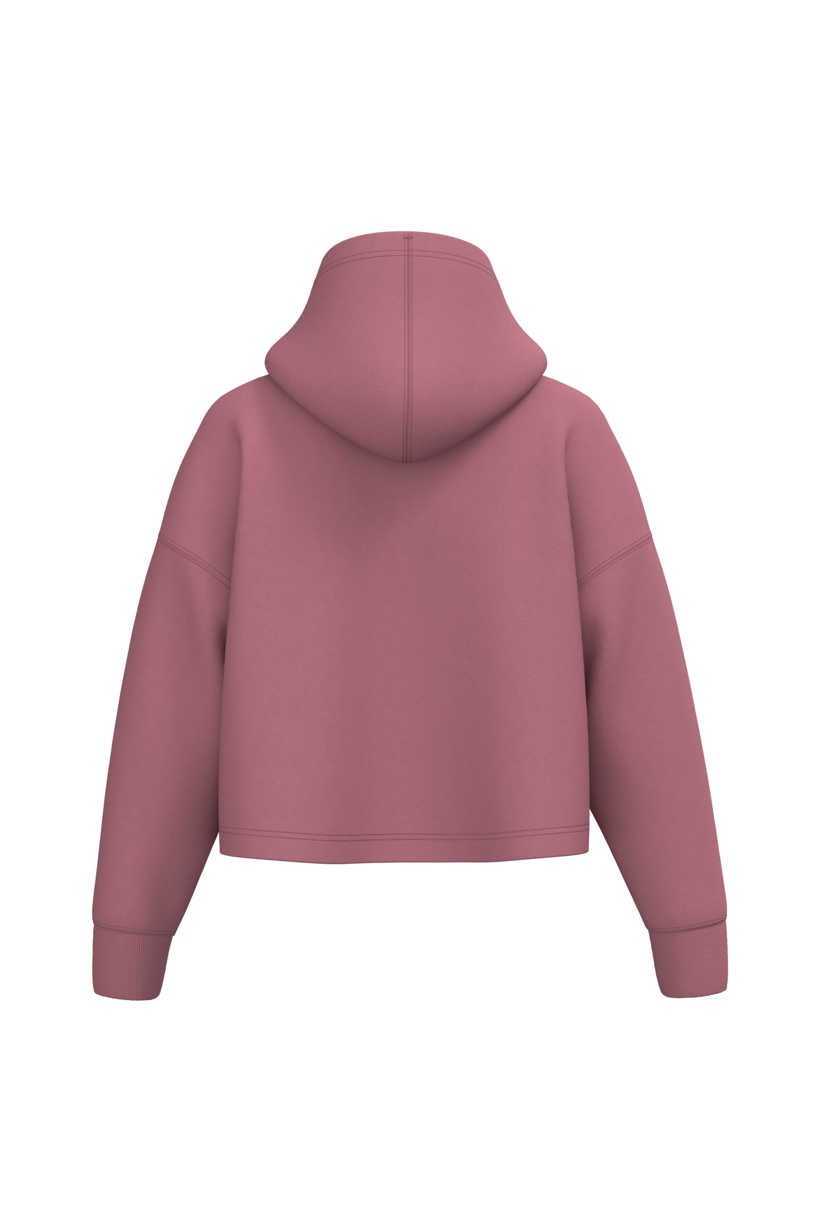 Cropped damessweater met capuchon