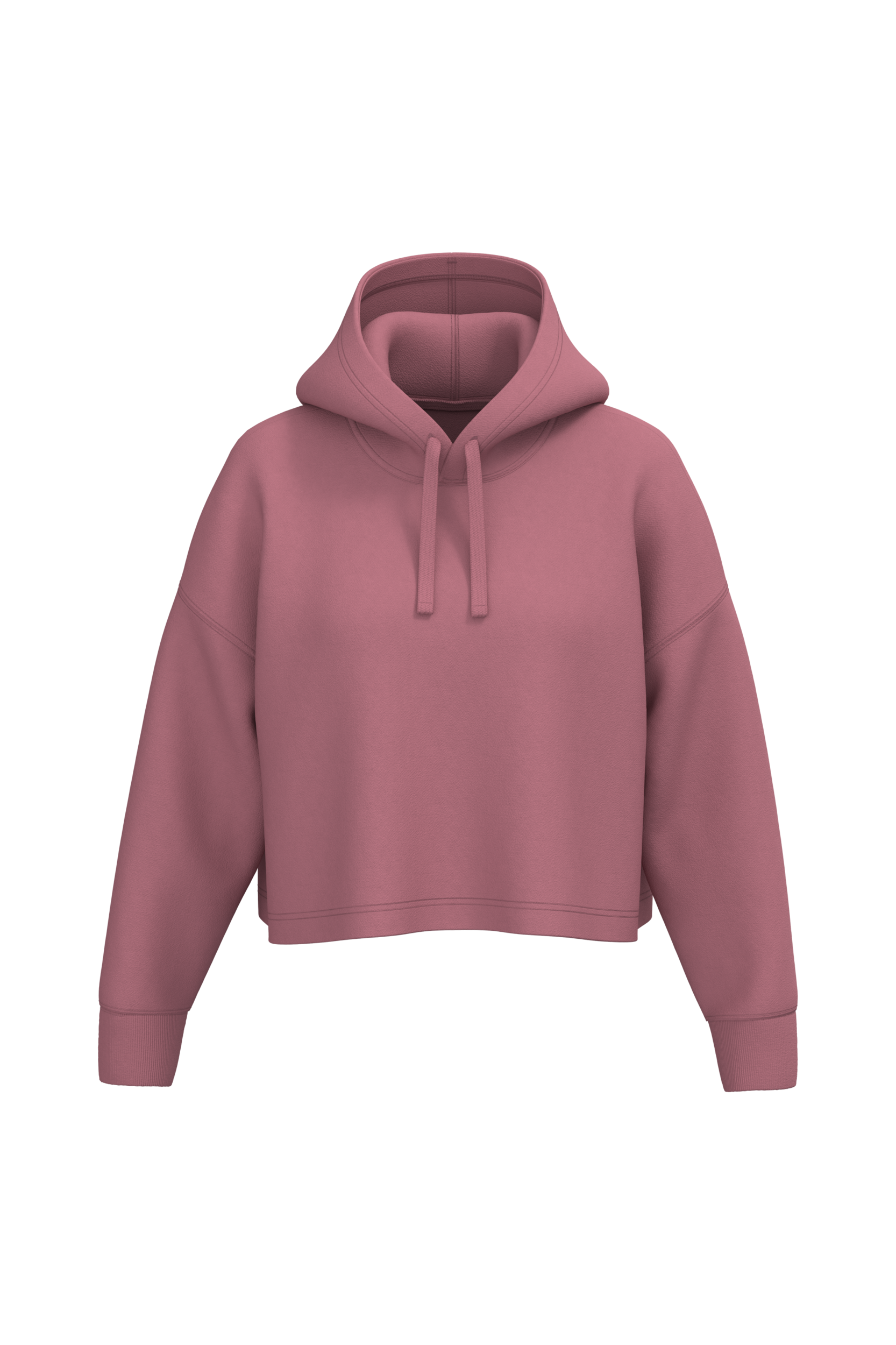 Cropped damessweater met capuchon