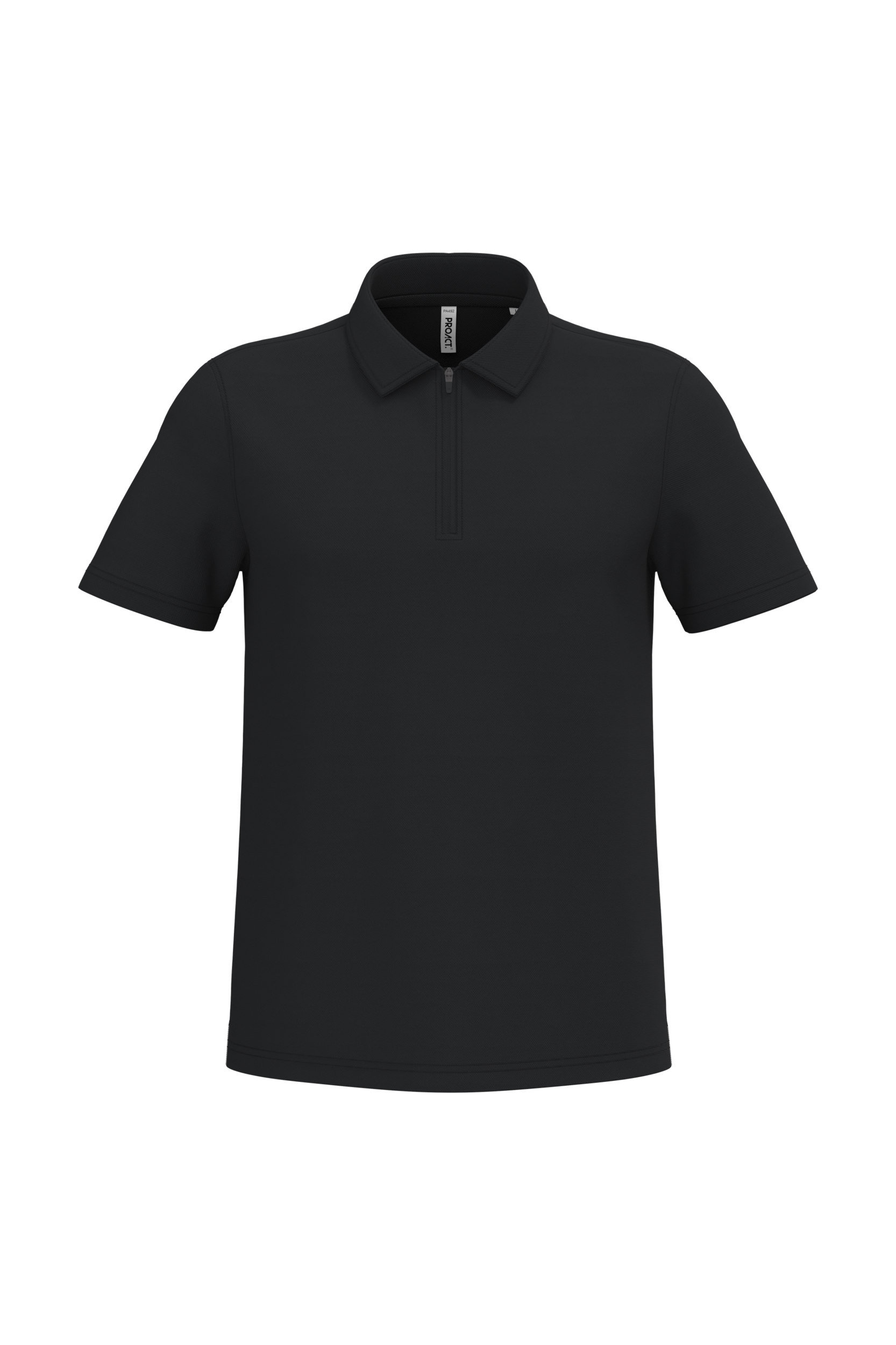 Heren sportpolo met kraag met kwartrits