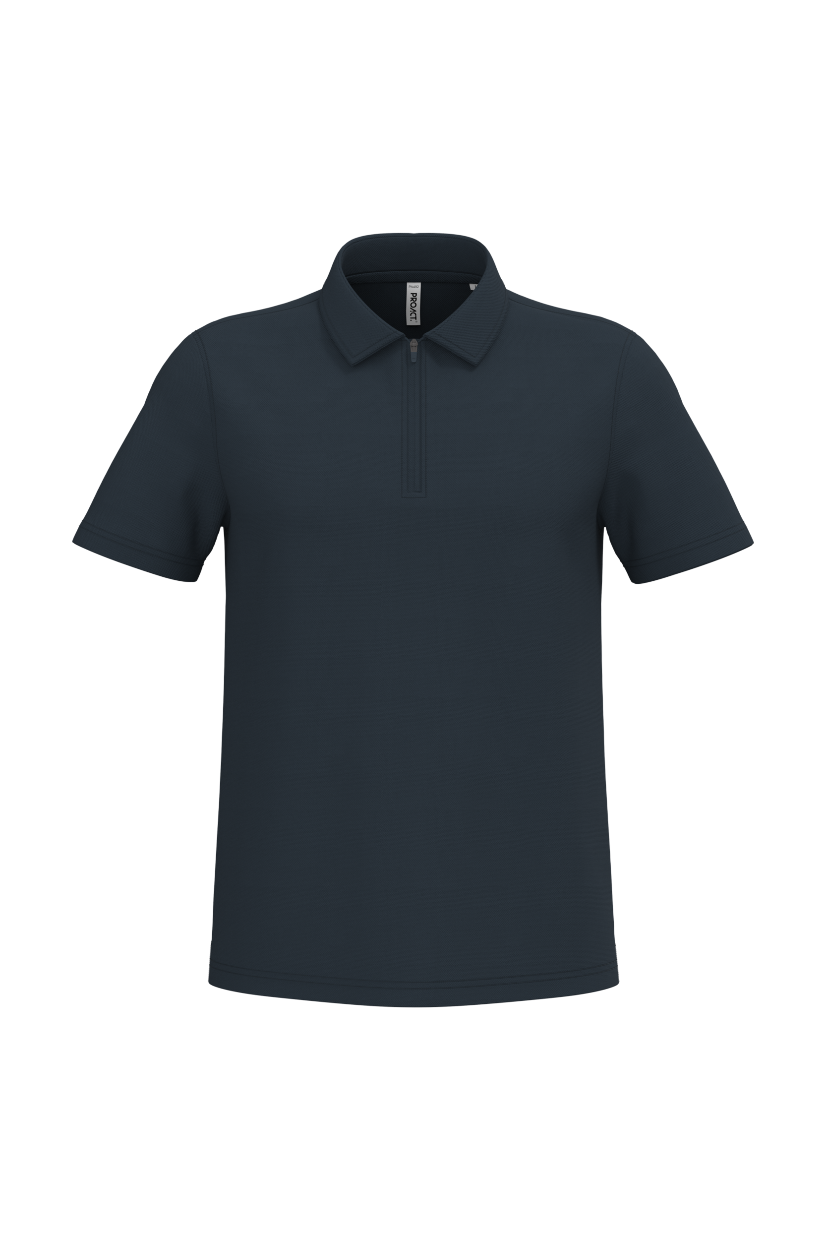 Heren sportpolo met kraag met kwartrits