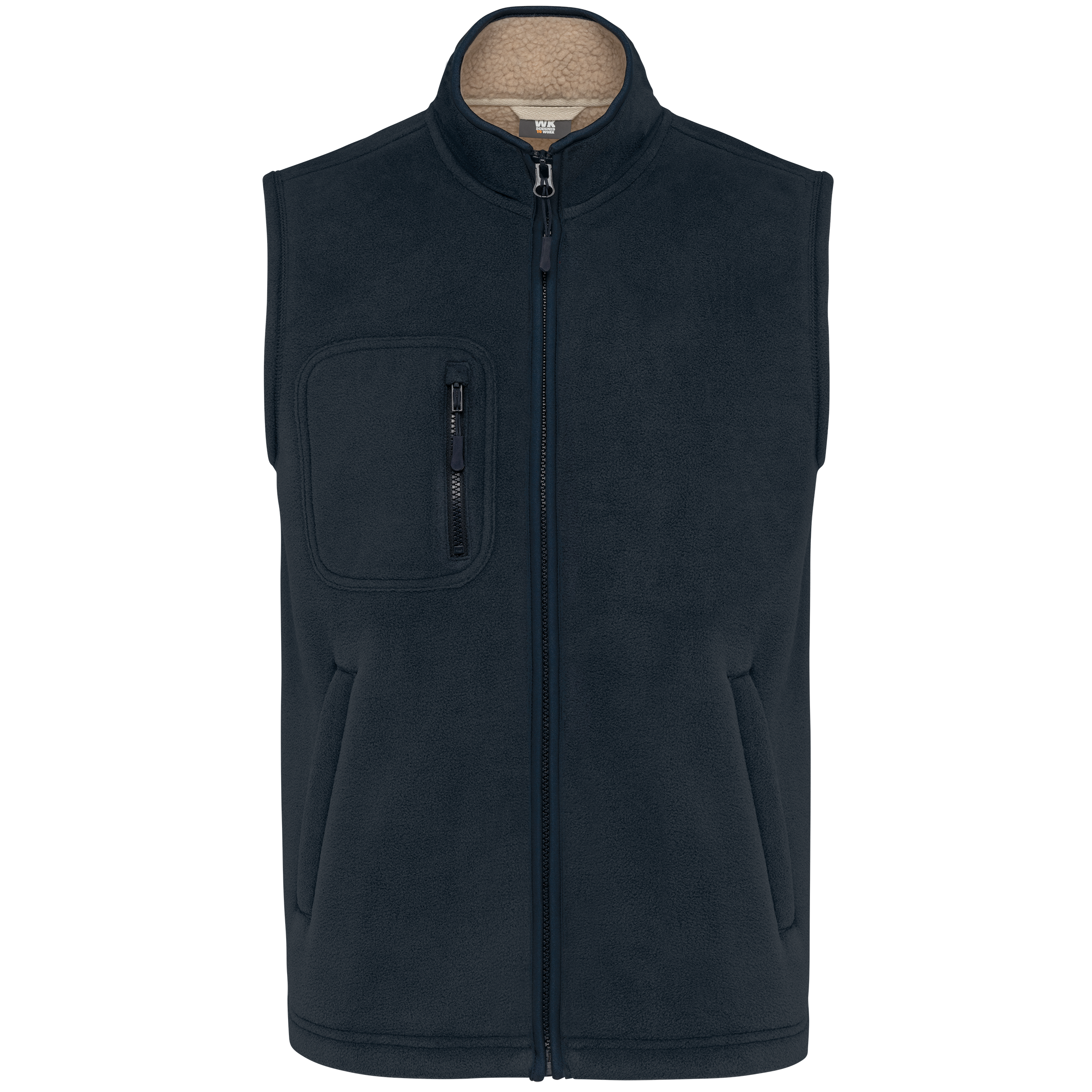 Fleece bodywarmer met binnenkant van sherpa uniseks