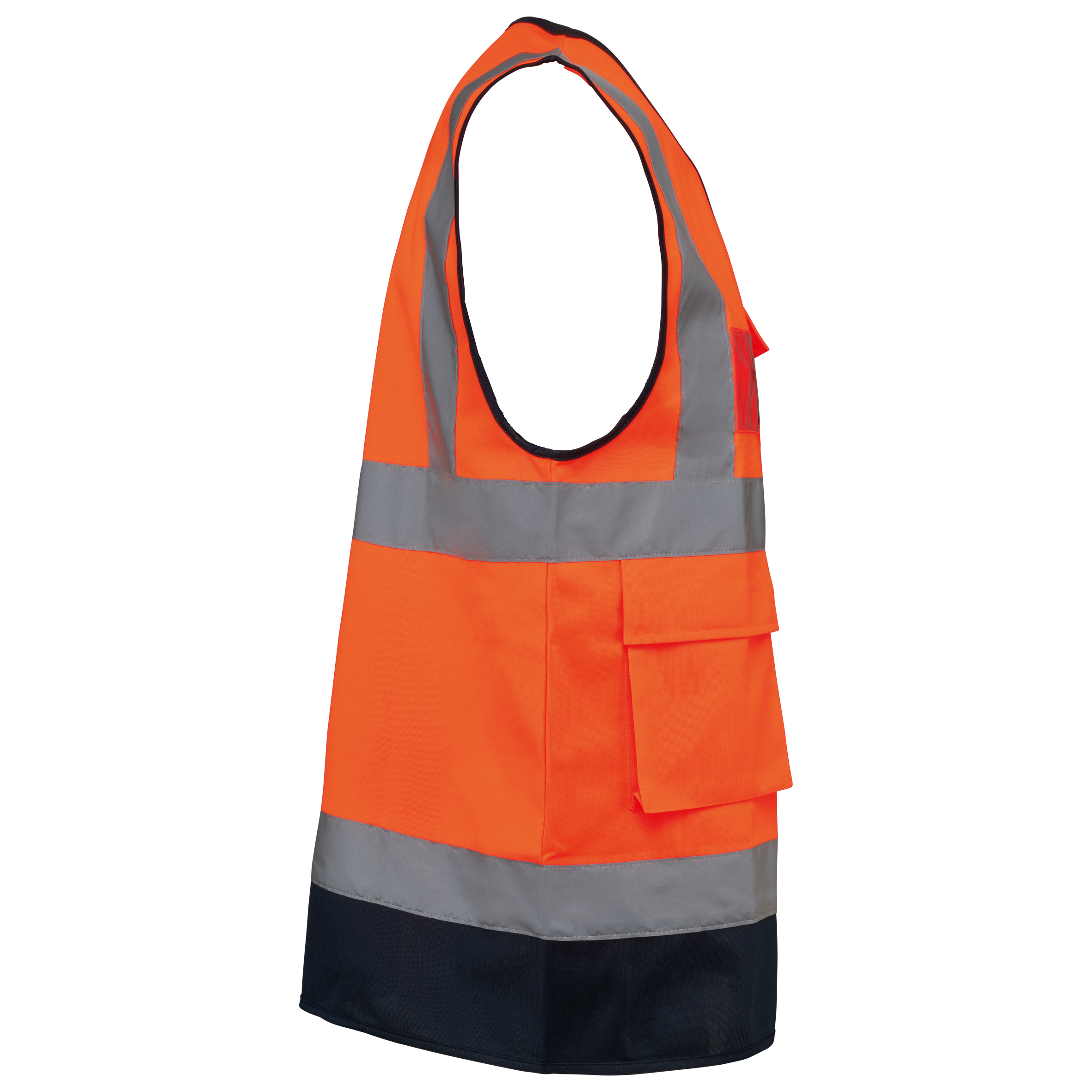 Gerecycled HI-VIS VEILIGHEIDSHESJE met rits