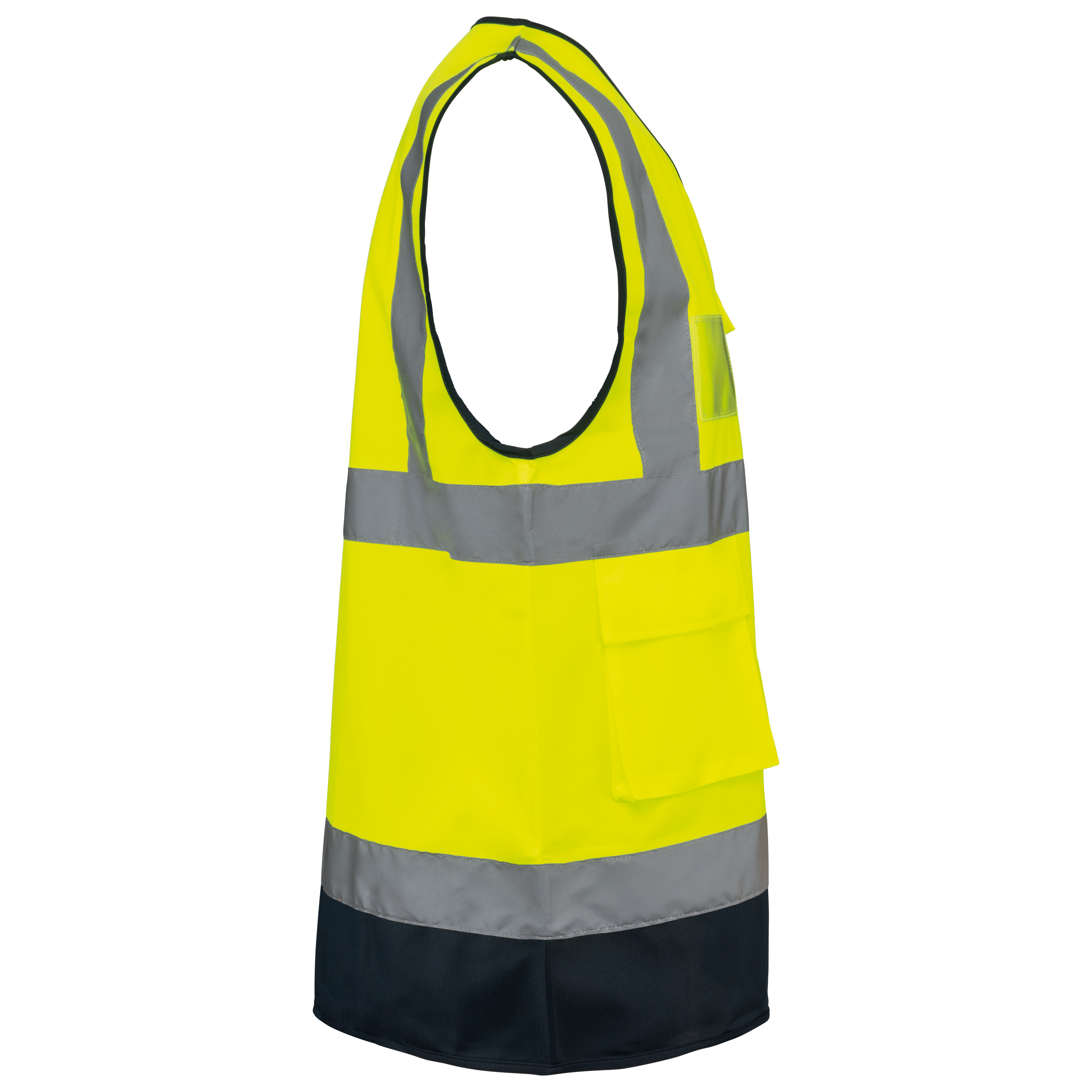 Gerecycled HI-VIS VEILIGHEIDSHESJE met rits