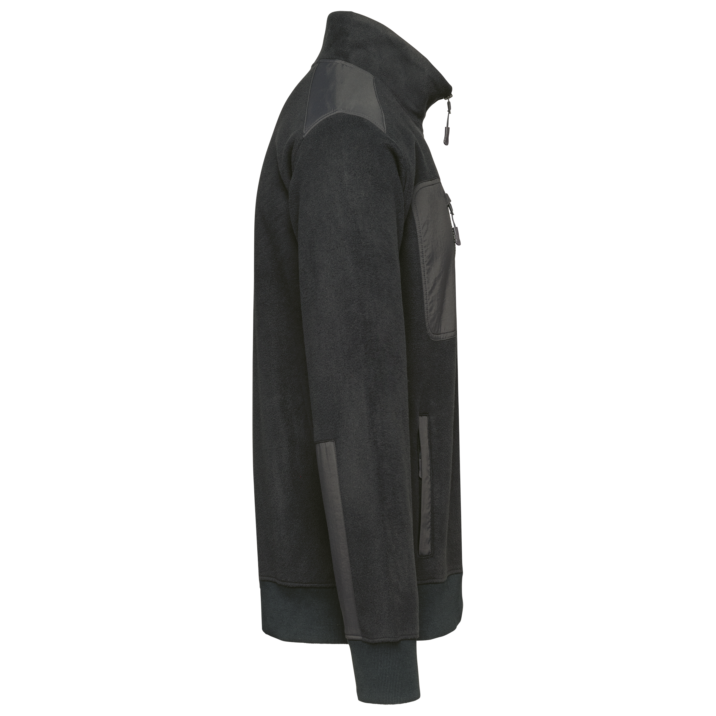 Ecologishe fleece met ritskraag unisex