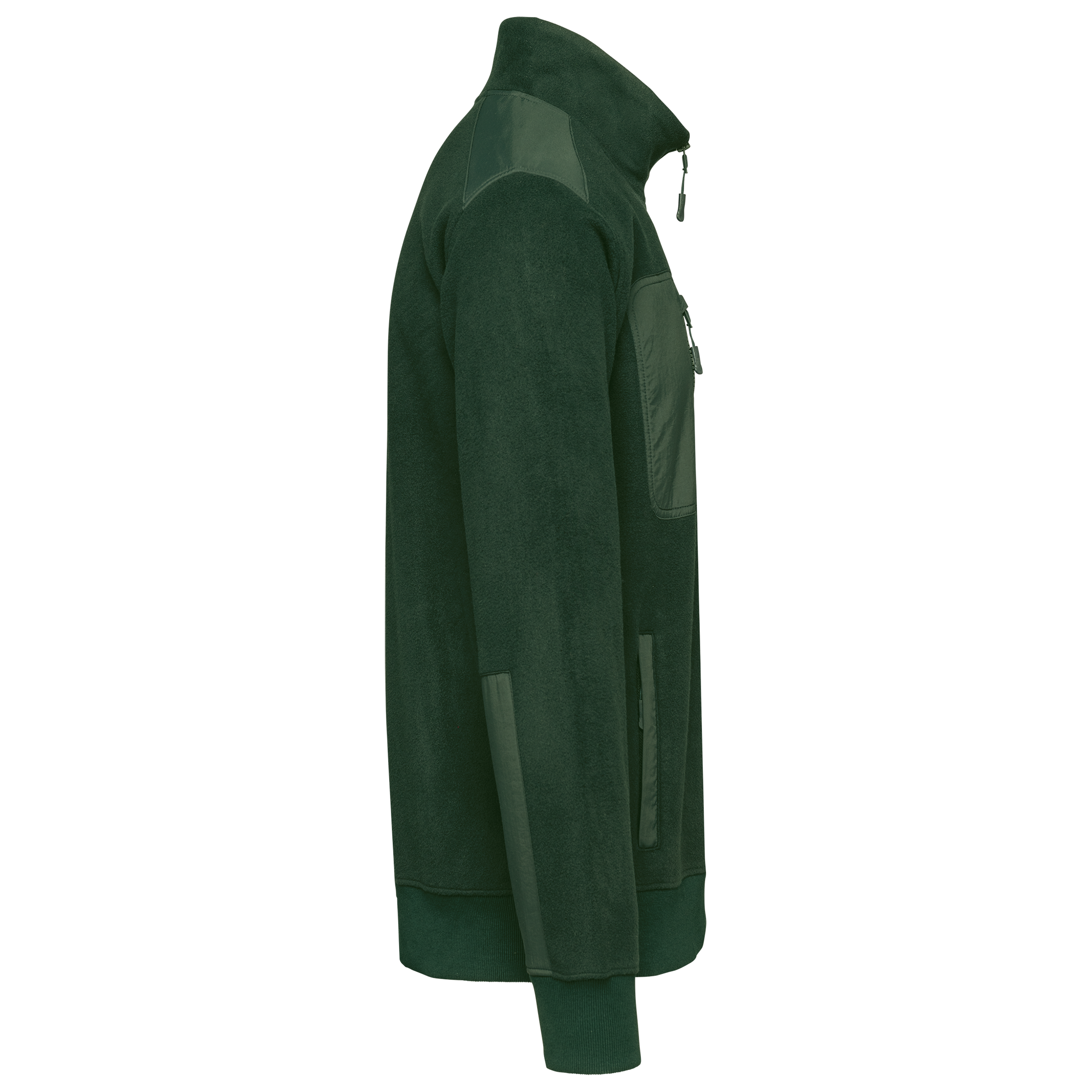Ecologishe fleece met ritskraag unisex