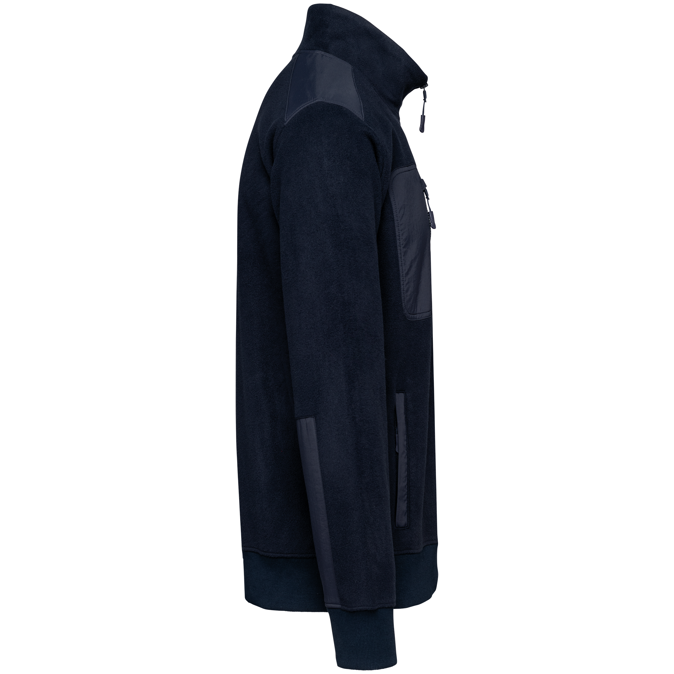 Ecologishe fleece met ritskraag unisex