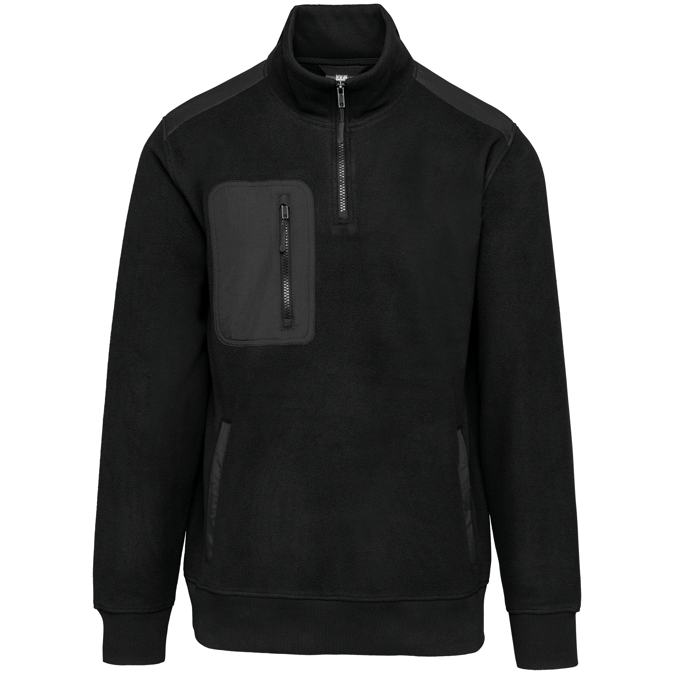 Ecologishe fleece met ritskraag unisex