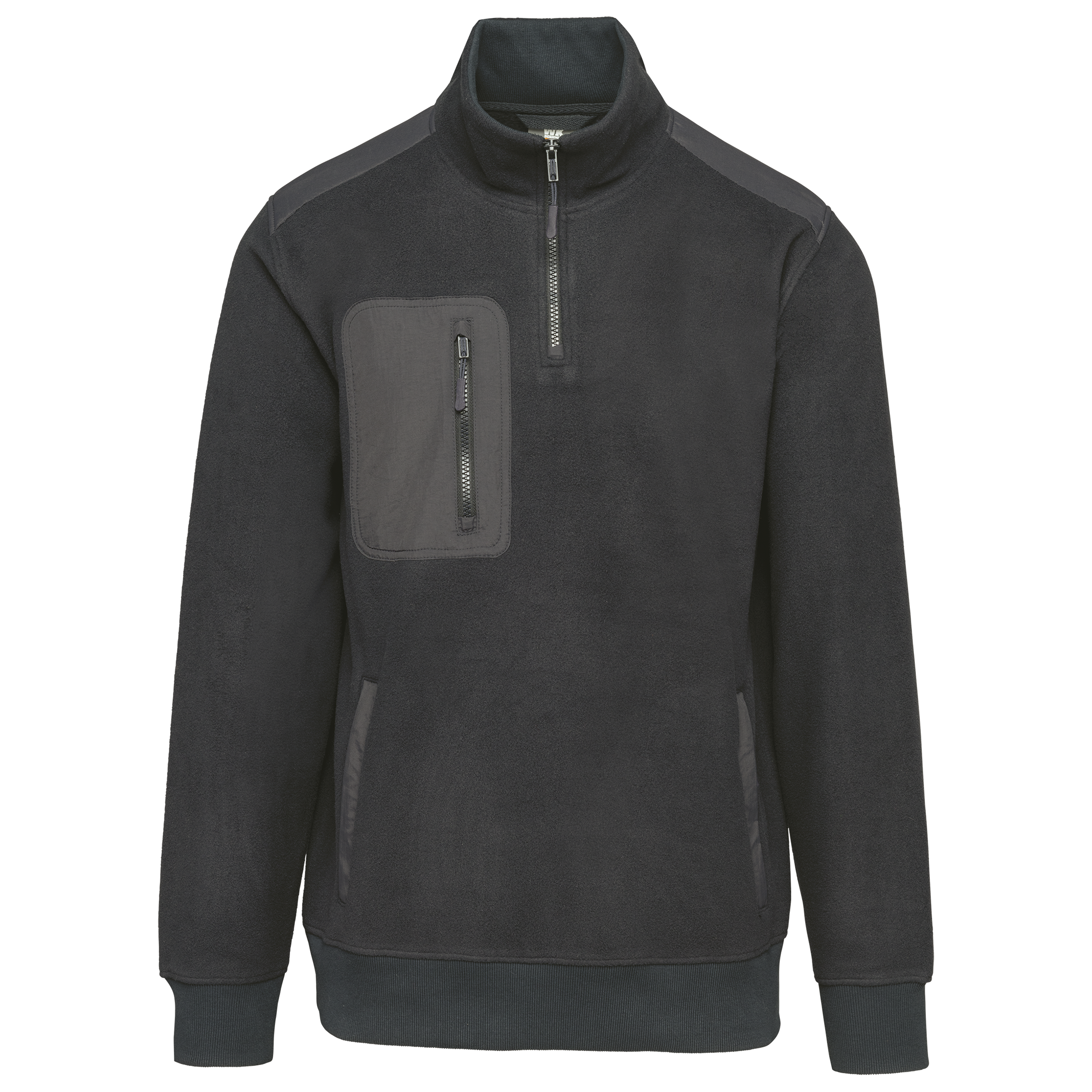 Ecologishe fleece met ritskraag unisex