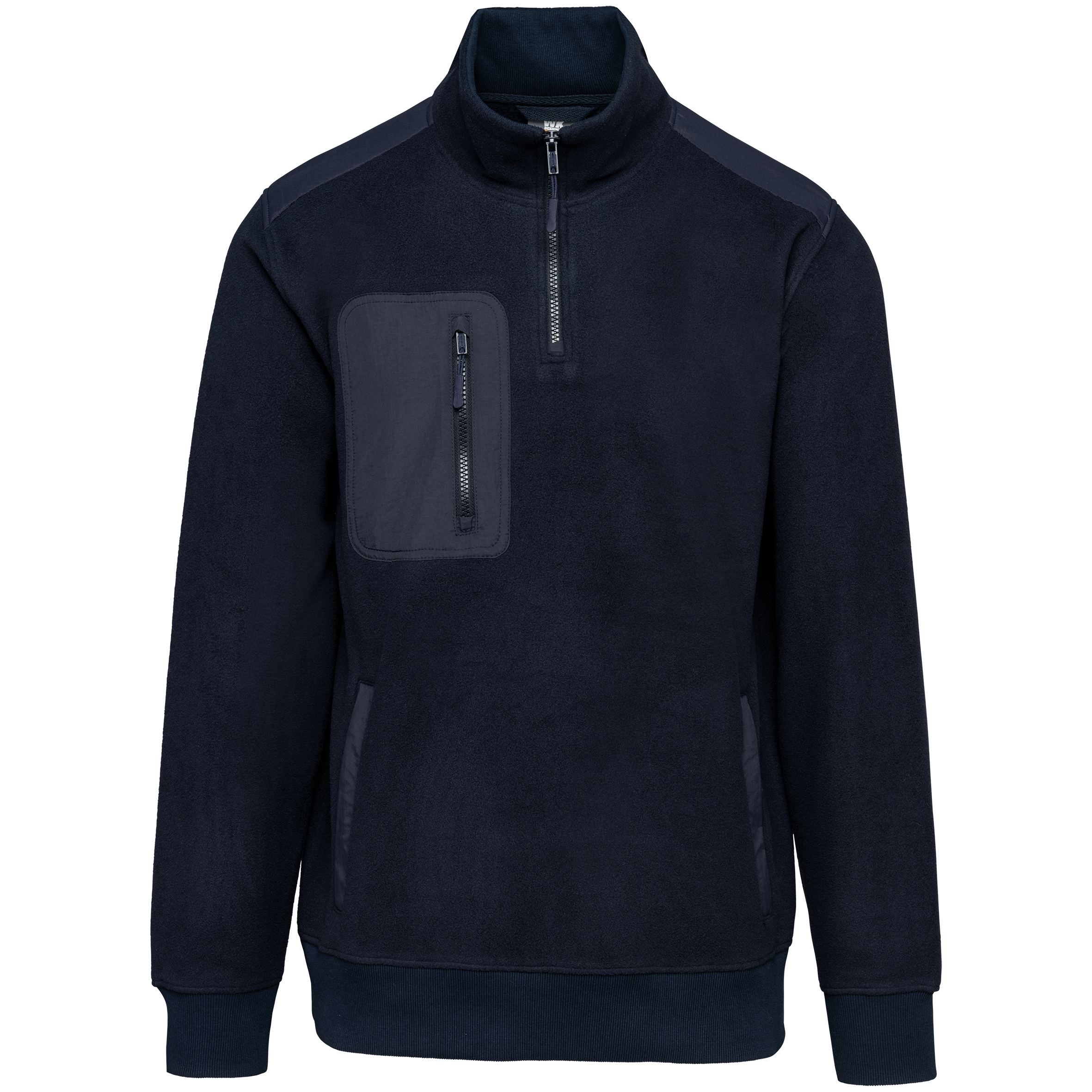 Ecologishe fleece met ritskraag unisex