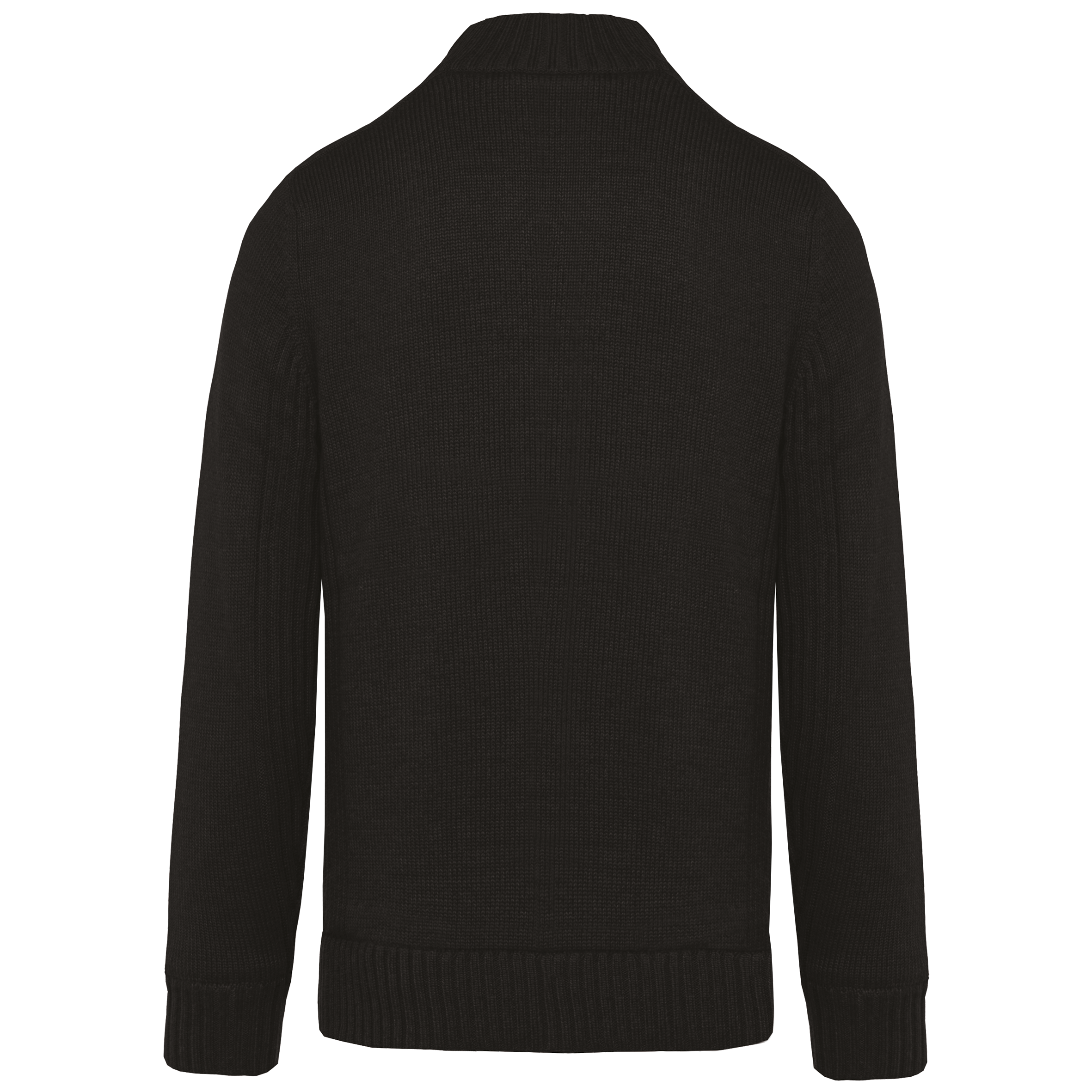 Met fleece gevoerde herencardigan.