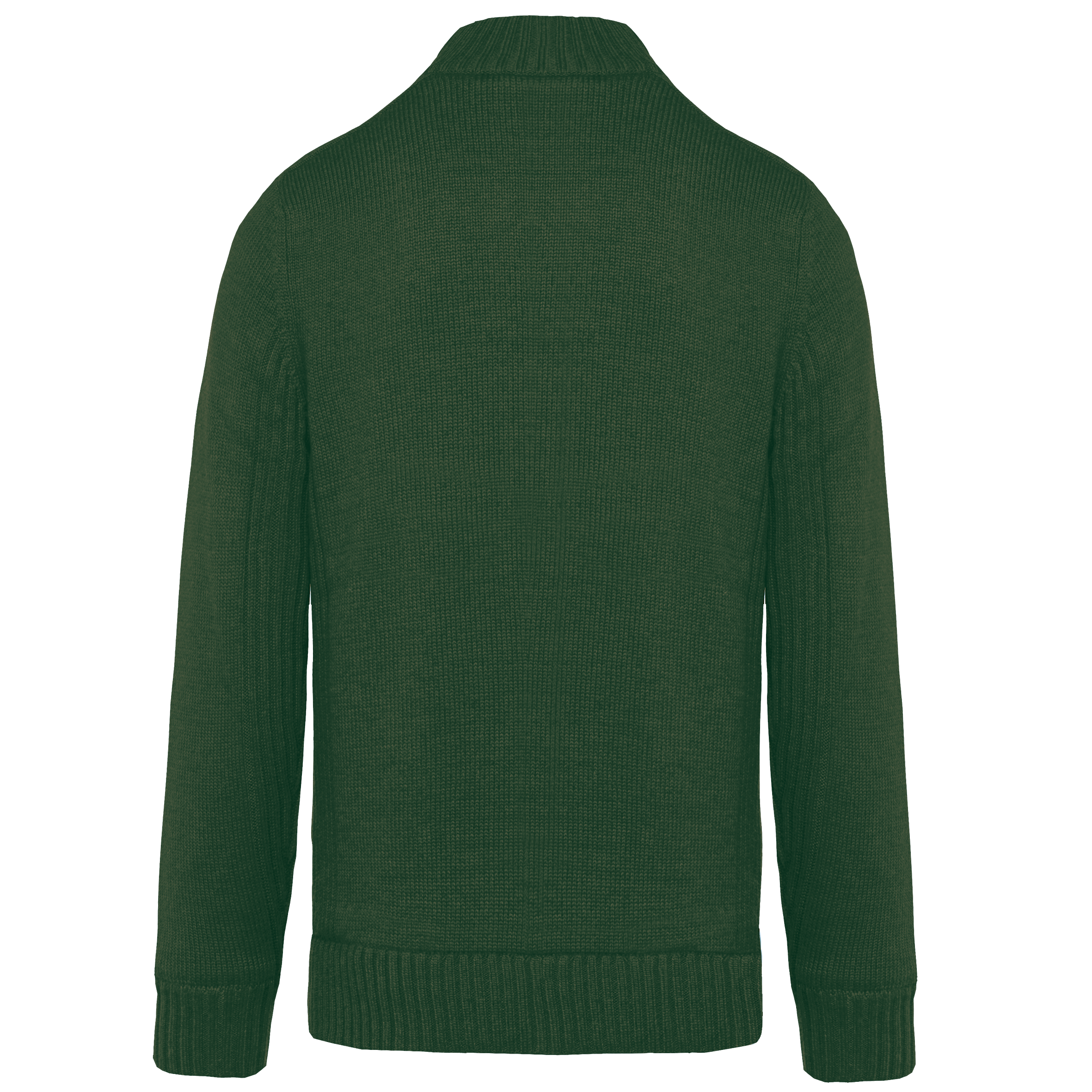 Met fleece gevoerde herencardigan.