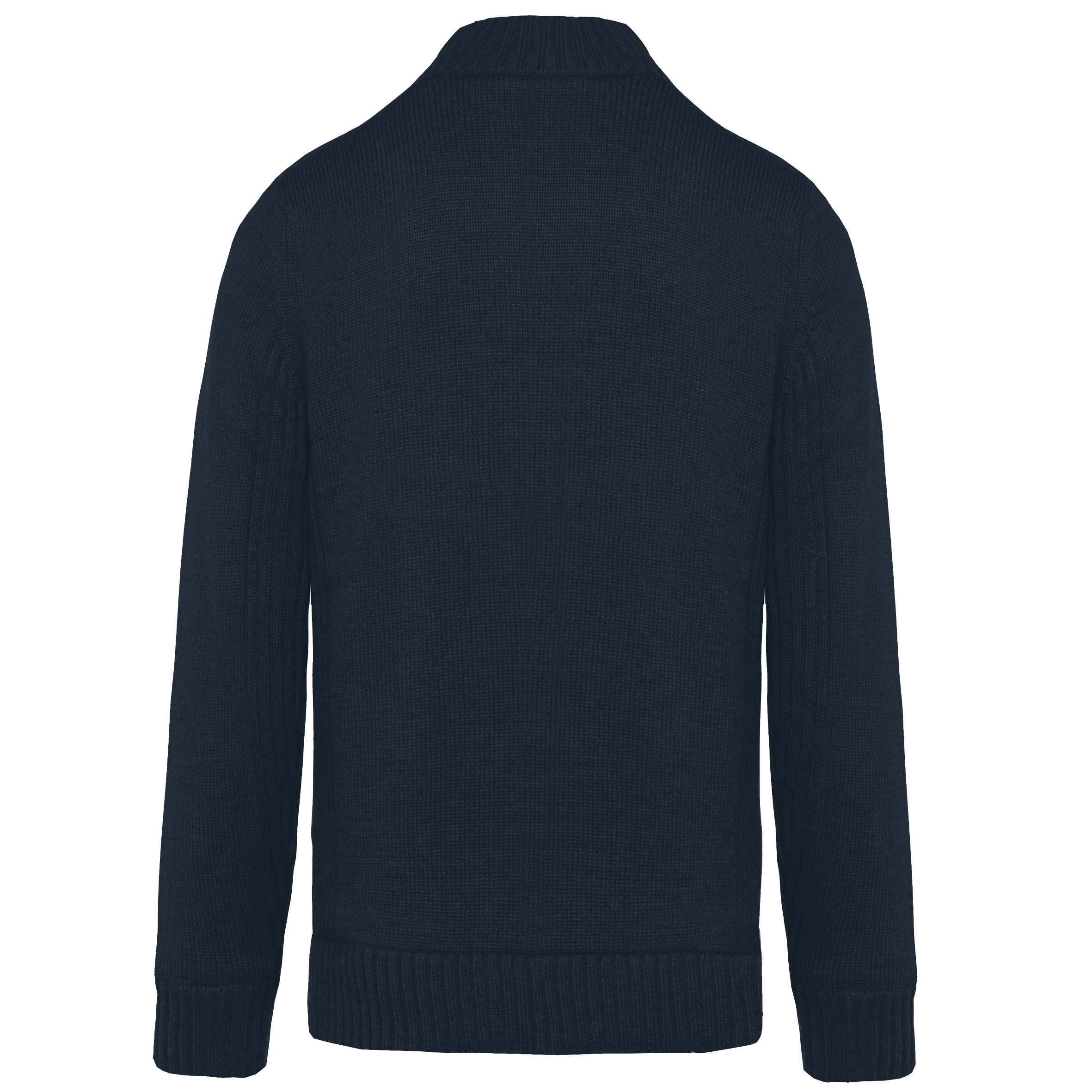 Met fleece gevoerde herencardigan.