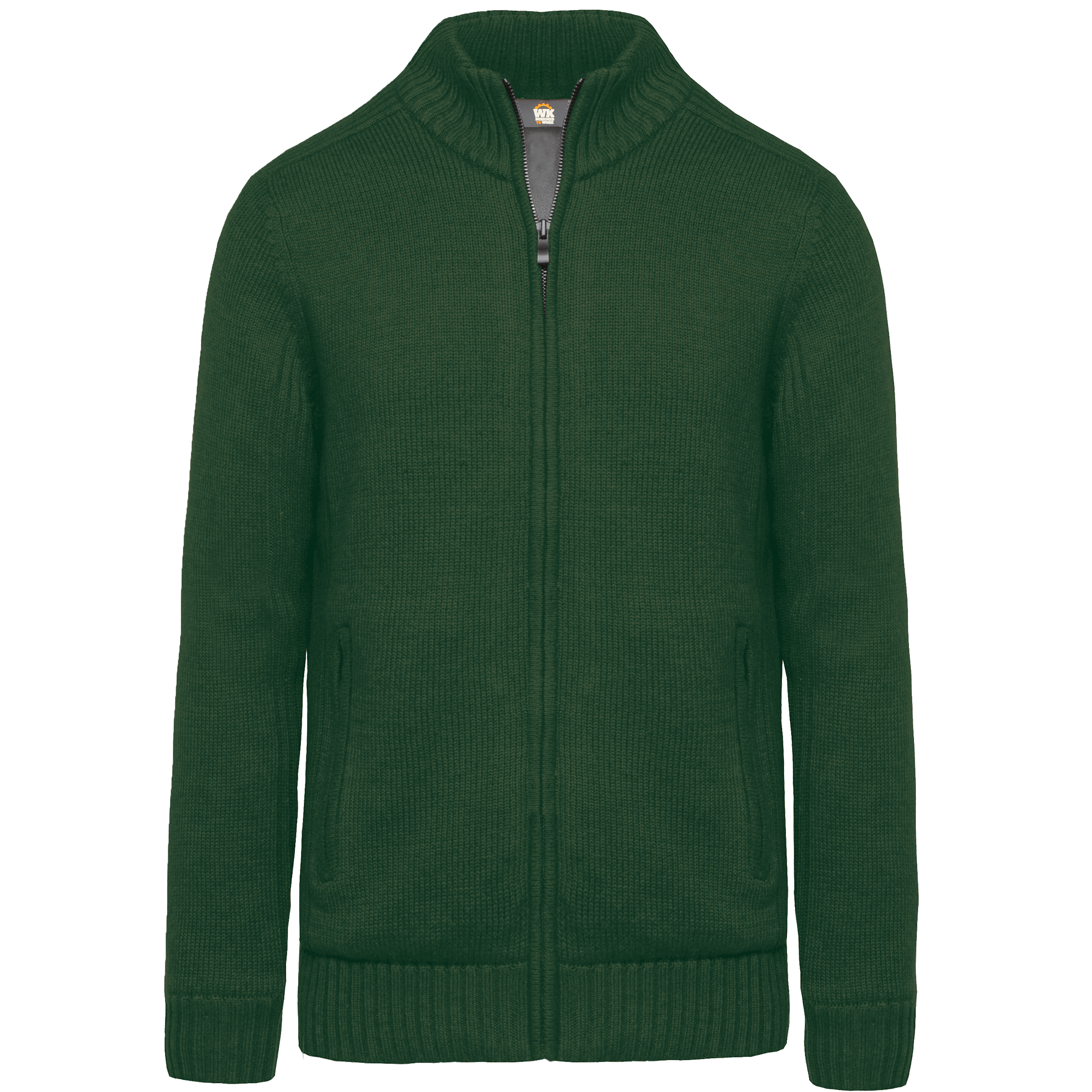 Met fleece gevoerde herencardigan.