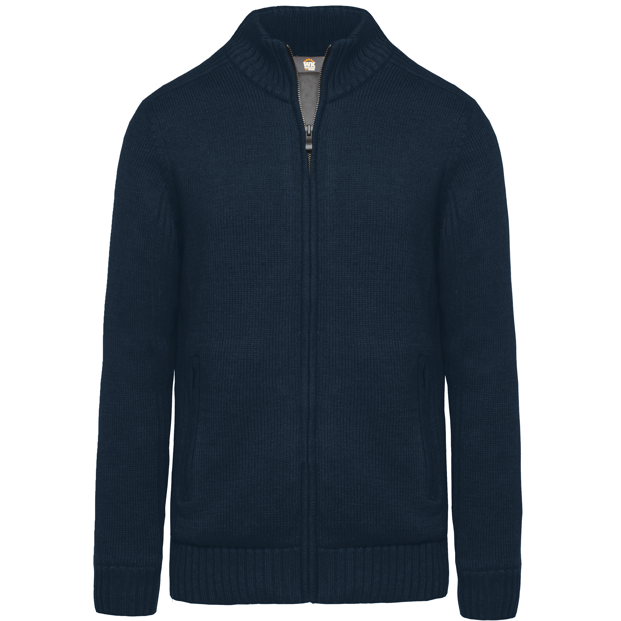 Met fleece gevoerde herencardigan.