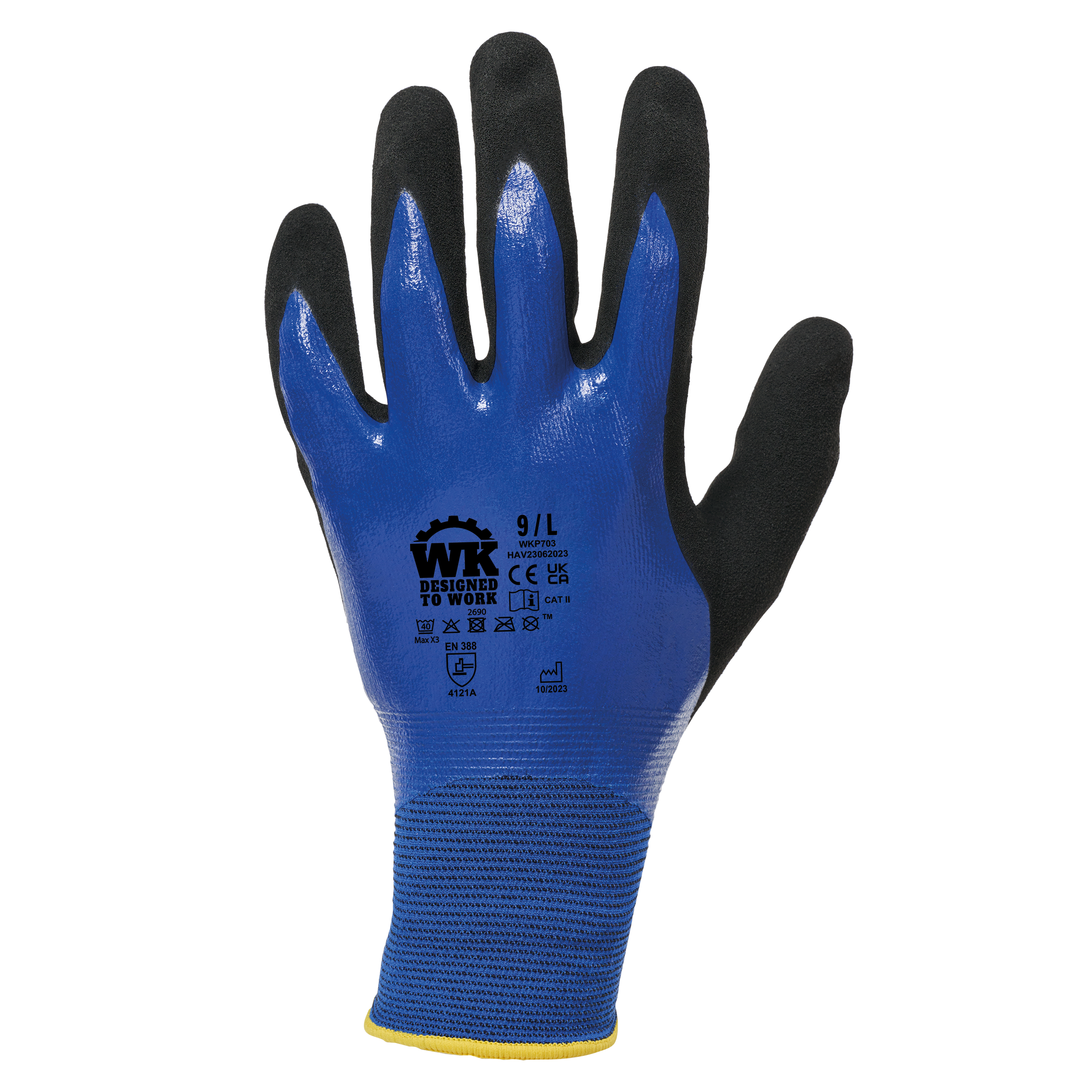 Handschoen voor werk in natte omgevingen