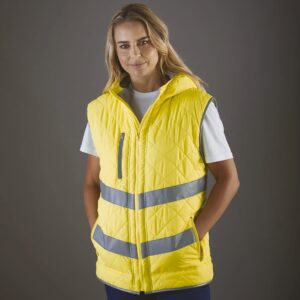 Kensington - Hi-Vis bodywarmer met capuchon